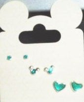 Mickey Mouse Teal Earring Trio