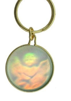 Hologram Angel Keychain