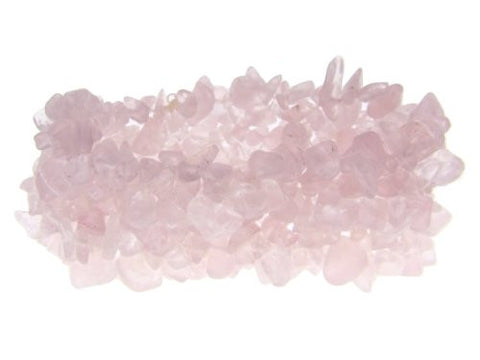 Genuine Semi-Precious Stone Bracelet : Rose Quartz
