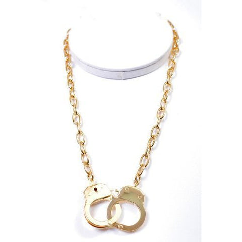 Golden Handcuff Necklace