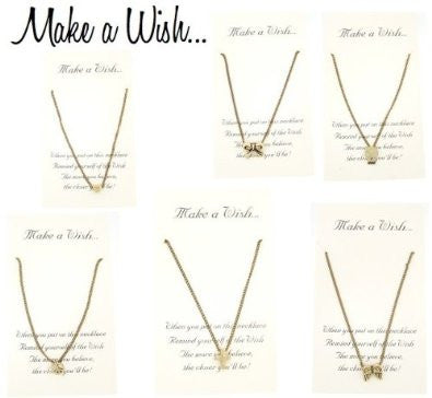 Make a Wish Necklace in Antique Style, Gift-Boxed