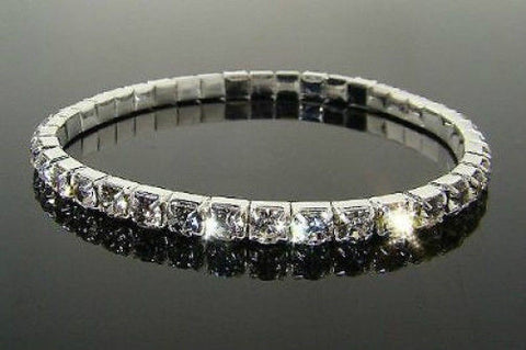 Swarovski Austrian Crystal Bracelet in Sterling Silver Overlay