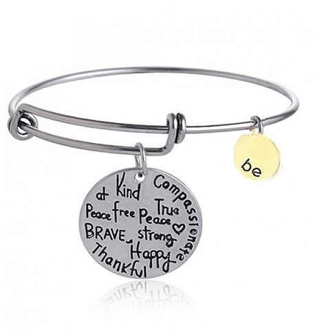 Be Thankful Charm Bracelet
