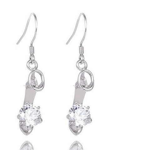 925 Princess Crystal Slipper Earrings