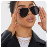 NWT Pretty Little Thing Black Frameless Oversized