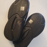 NET PRETTY LITTLE THING - Black Cut Out Rubber Ribbed Sole Slides