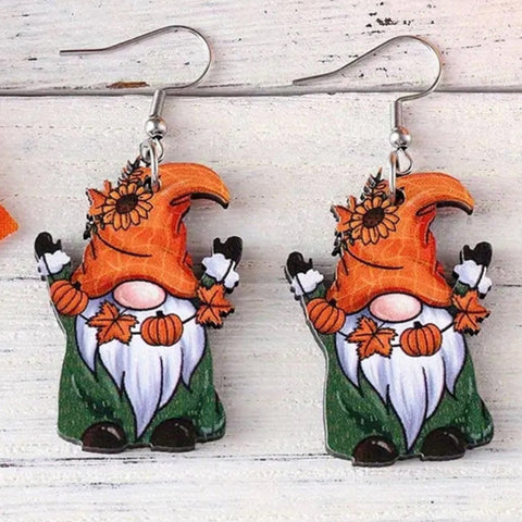 Autumn Gnome Earrings
