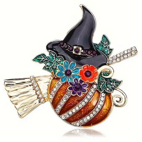 Colorful Autumnal Halloween Brooch