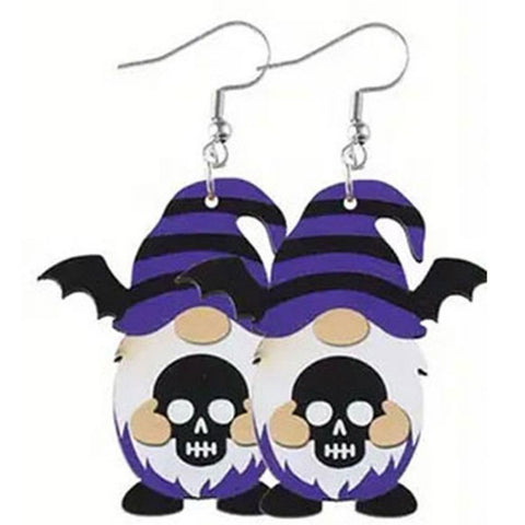 Halloween Gnome Gothic Earrings