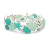 Beach Aqua Stretch Bracelet