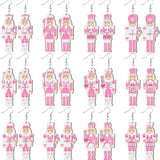 Pink Nutcracker Earrings
