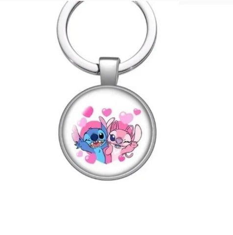 Stitch and Angel Keychain