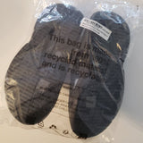 NET PRETTY LITTLE THING - Black Cut Out Rubber Ribbed Sole Slides