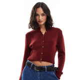 Chaser Burgundy Cardigan Sweater