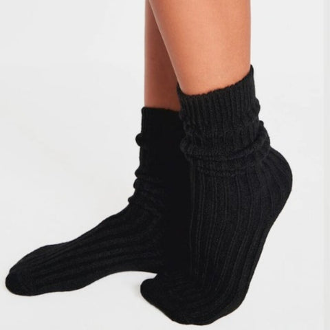 NWT Pretty Little Thing Chocolate Slouchy Ribbed Socks