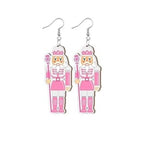 Pink Nutcracker Earrings