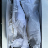 NIB  Pretty Little Thing - White Square Toe Strappy Block Heeled Sandals