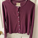Chaser Burgundy Cardigan Sweater