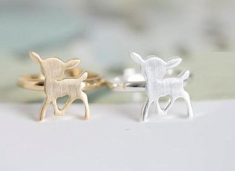 Bambi Ring in Silver or Gold