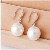 .925 Silver Swarovski Pearl Earrings