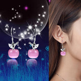 Pink Apple Earrings
