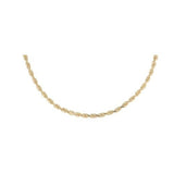 18K Gold Overlay Petite Rope Chain Bracelet