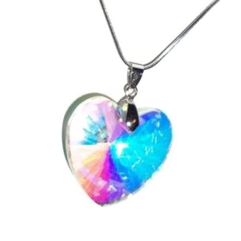 Crystal Heart Reflection Necklace