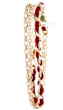 Two Layered Metal Link Bracelet