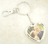Heart Shaped Photo Frame Key Chain