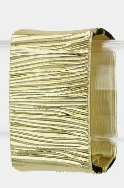 Textured Metal Rectangle Bracelet