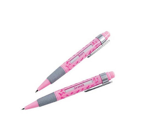 Breast Cancer Awareness Pink Message Pen Changes Message of Hope with Each Click
