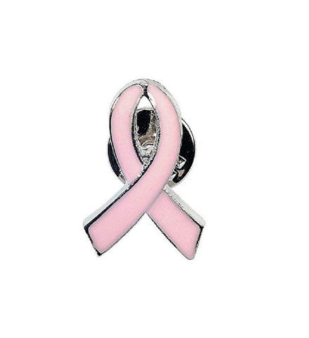 Breast Cancer Awareness Pink Ribbon Lapel Pin