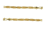 14K GP Gold Imperial Serpentine Chain Necklace