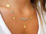 Turquoise Multi Chain Necklace