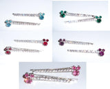 Disney Mickey Mouse Sillhoutte Crystal Bobby Pins