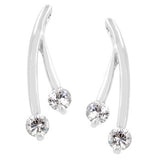 Branched Heart Earrings