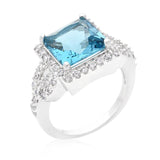 Princess Cut Parisian French Blue Ring