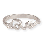 Love Ring in Silver Overlay