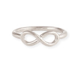 Infinity Ring in Silver Overlay
