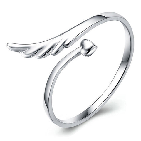 Angel Wing and Heart Ring