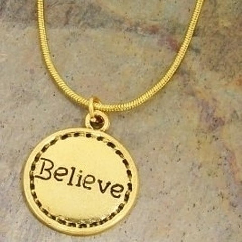Believe Charm Necklace