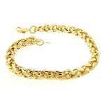 18" Braided Chain Necklace in 14k Gold Overlay