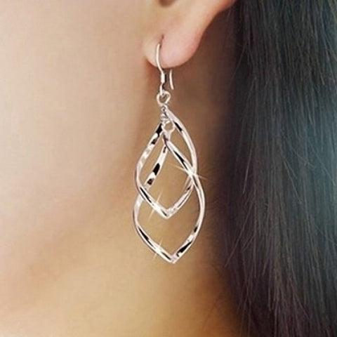 Silver Spiral Earrings
