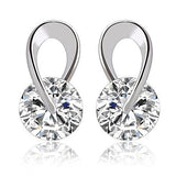 Swarovski Silver Swirl Earrings