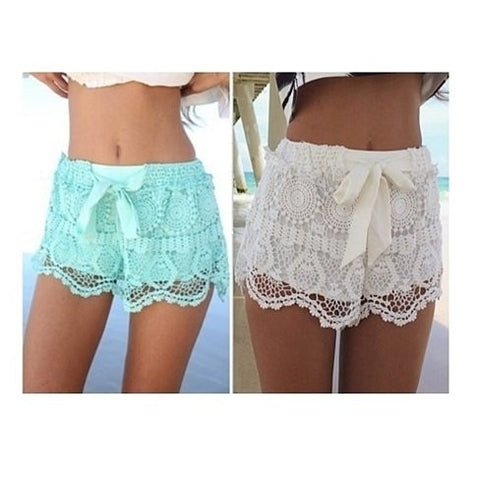 Lace & Ribbon Shorts