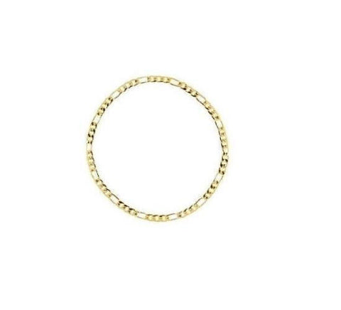 18" Italian Link Chain Necklace in 14k Gold Overlay