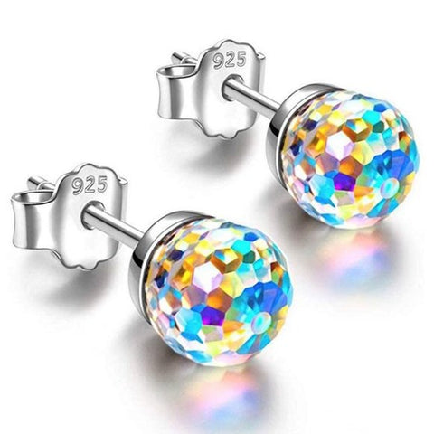 Crystal Prism Stud Earrings