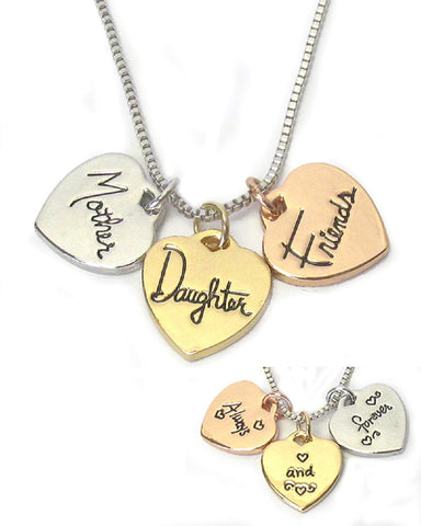 Always and Forever Mother Daughter Charm Necklace