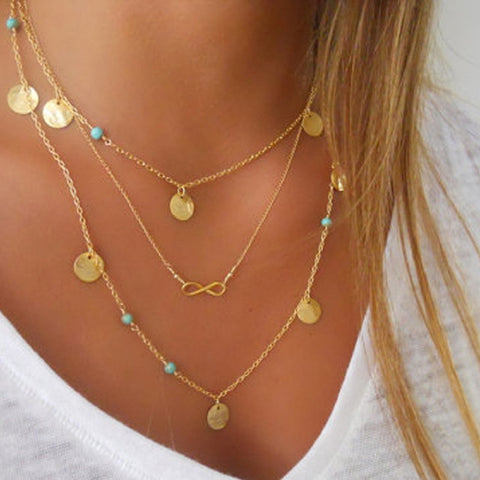 Multi-Layer Infinity Necklace