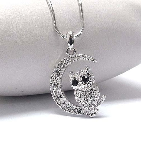 Crystal Owl Necklace
